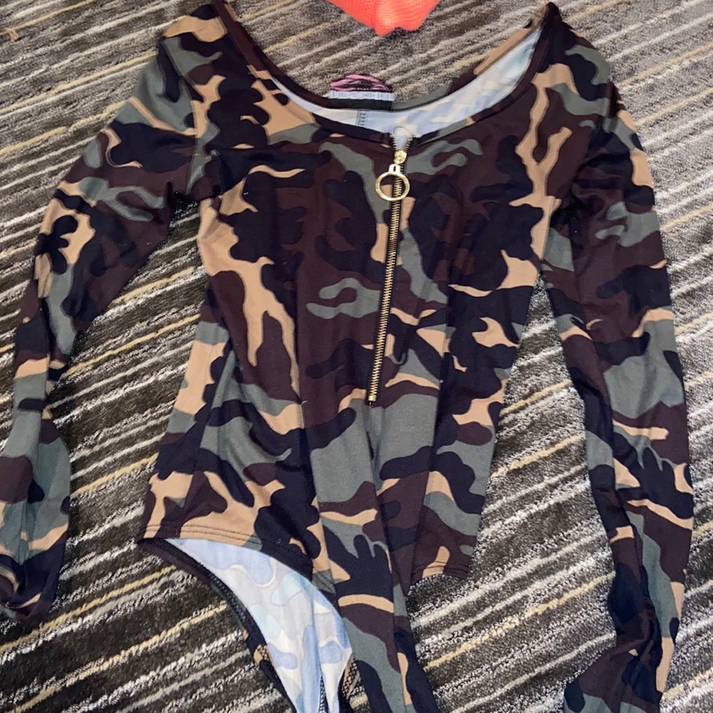 camo body suit